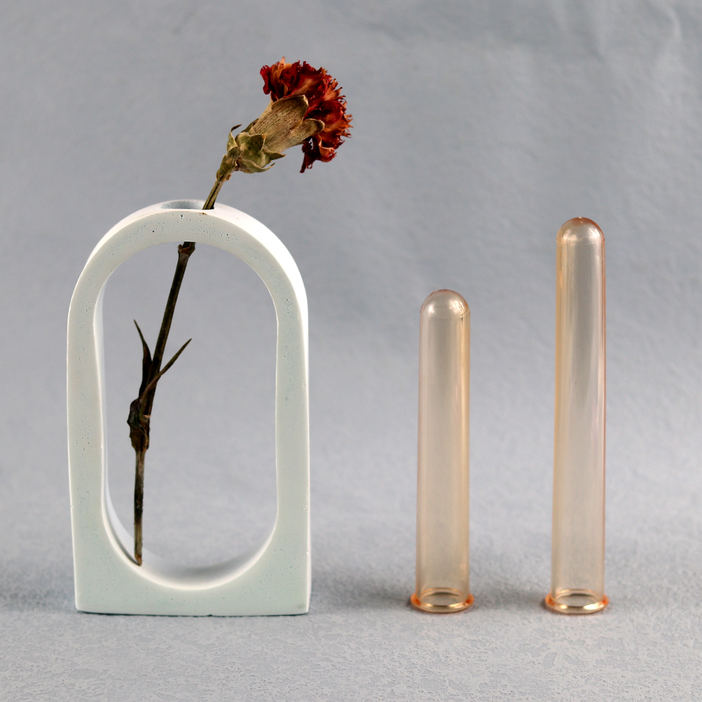 5 stücke Blumen Reagenzglas Vase Acryl Glas DIY Wohnkultur Gips Harz Klar Anzeige-ständer Anlage Inkubator Für Hydrokultur herstellung