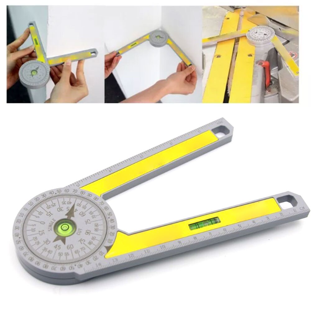 7Inch Miter Saw Protractor Gauge ABS Digital Protractor Scale Digital Protractor Engraved Portable Measuring Ruler Tool