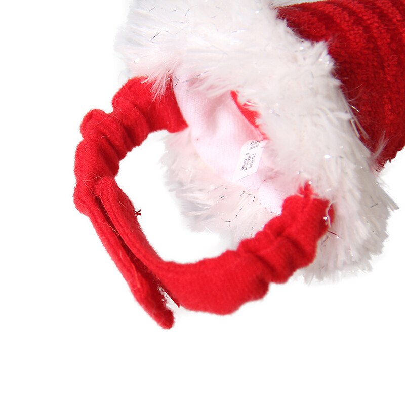 Pet Kerstmuts Kat Hond Winter Warm Pluche Cap Xmas Party Decor Hoed Grappige Leuke Huisdier Cosplay Diy Honden katten Kostuum Decor