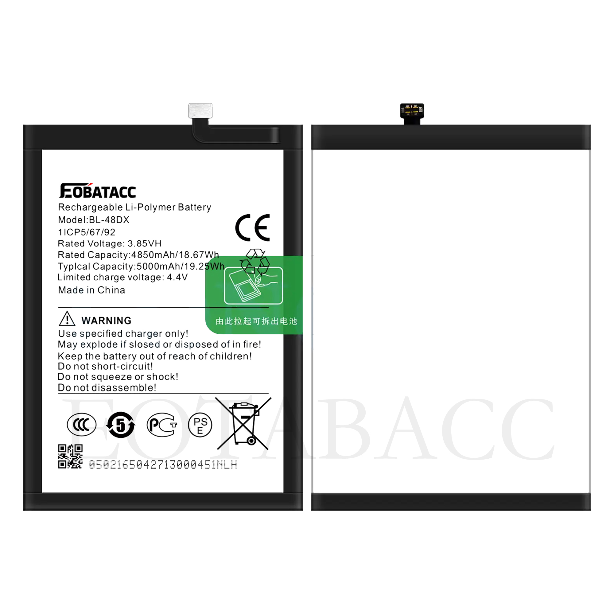 EOTABACC 100% BL-48DX Battery For infinix 11 / X675 mobile phone Bateria+ Free Tools