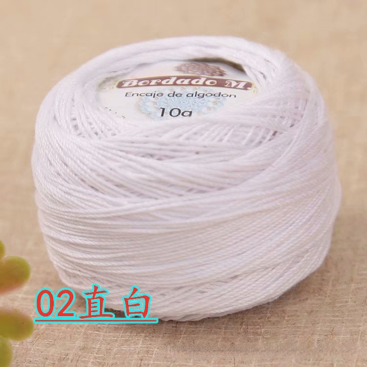 Lace Thread 50g/ball 2ply DIY Colorful Thin Lace Yarn Crochet Yarn 100% Cotton Yarn Hand Knitting Thread Sewing Machine Line
