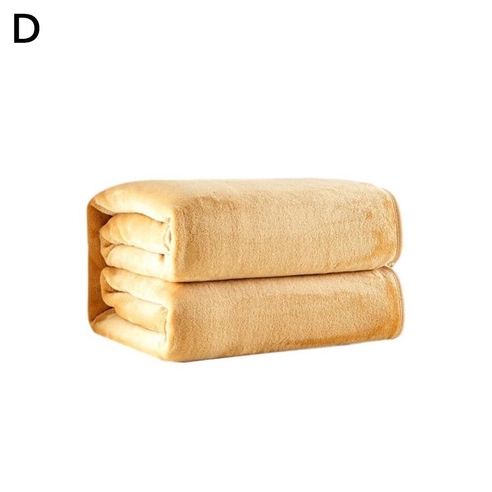 70*50Cm Zachte Warme Coral Fleece Deken Winter Blad Sprei Wassen Gooi Licht Mechanische Dunne Flanel Dekens Plaid sofa Cover: Blanket D