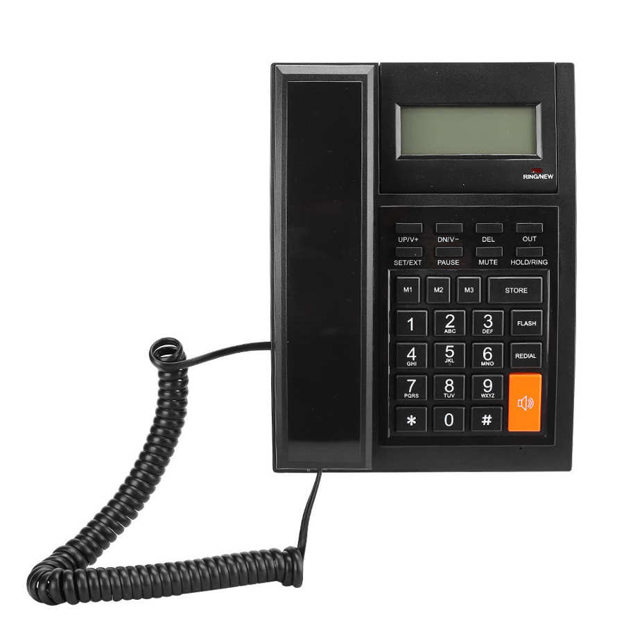 Vaste telefoon voor thuis, zakelijk kantoor, bureau, dtmf/fsk dual systeem met lcd-scherm