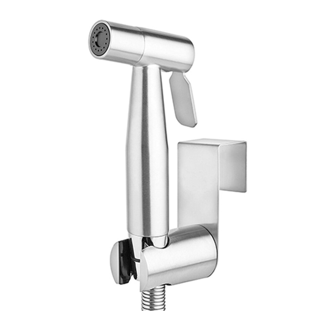 1 conjunto de aço inoxidável toalete bidé torneira conjunto handheld chuveiro do banheiro pulverizador higiênico chuveiro spray para banheiro bidé