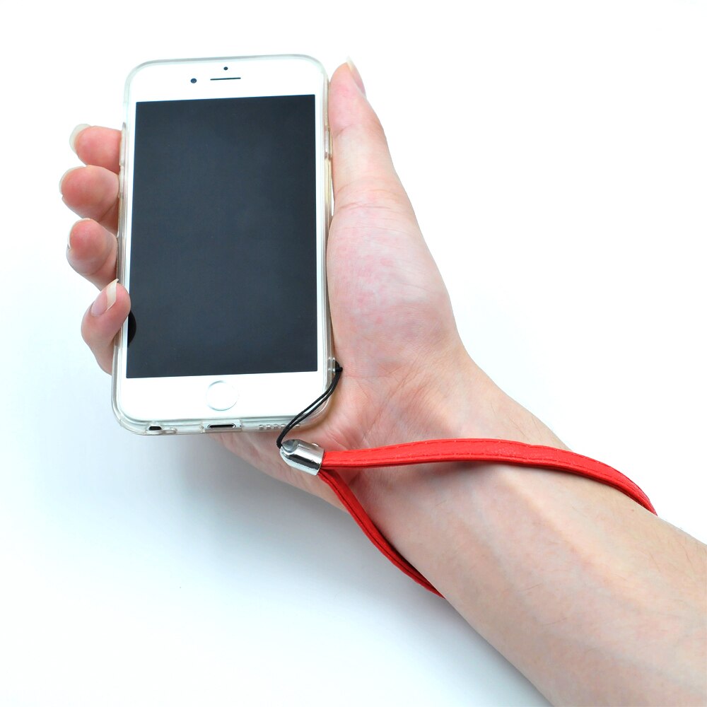 PU leather wrist hand cell phone mobile chain straps keychain Charm Cords DIY Hang Rope Lanyard For Keys Phone Decoration Straps