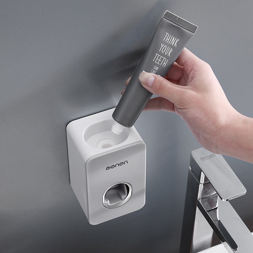 Automatic Toothpaste Dispenser Set Wall Mount Stand Holder Extrusion