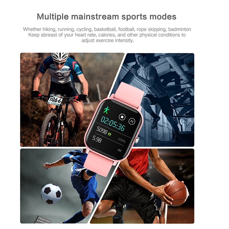 Smart Watch P8 1.4 pollici uomo Full Touch Fitness Tracker pressione sanguigna Smart Clock donna GTS Smartwatch per Xiaomi iOS Phone