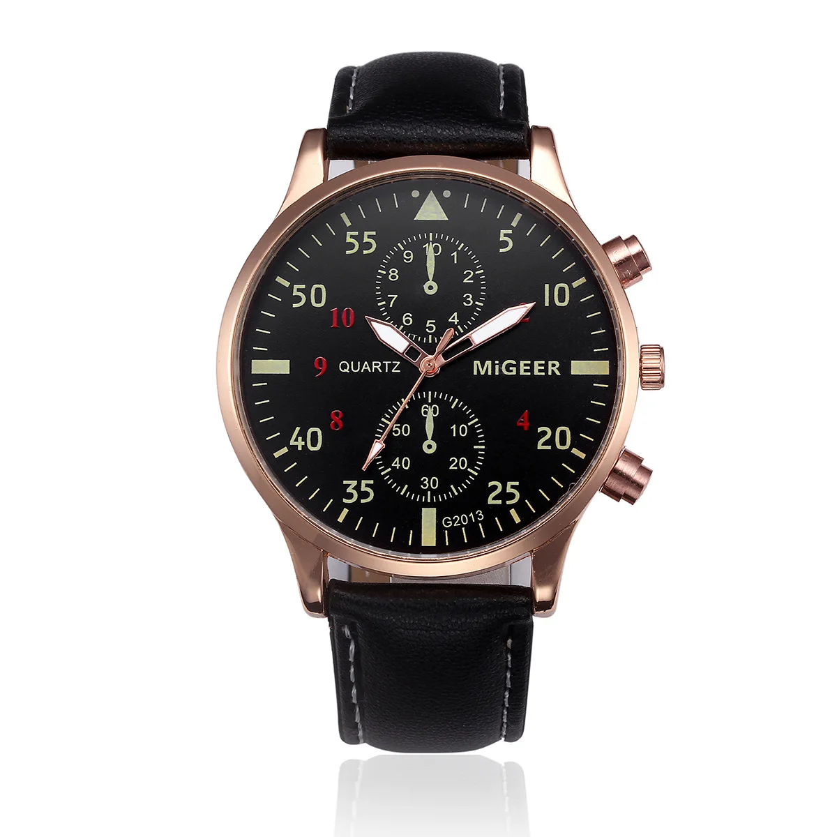 Luksusmærker til mænd, afslappet, analog quartz-armbåndsur til mænd, sportsur til mænd, herreur, montre homme: Brun