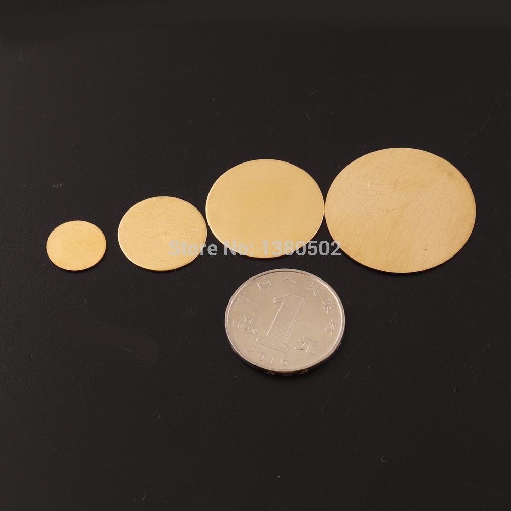 10 kpl kupari pyöreä aihio 1/2 " 3/4 " 1 " 1 1/4 " kuparileimausaihiot metallilevy emalointiaihiot 18ga /22ga/28ga