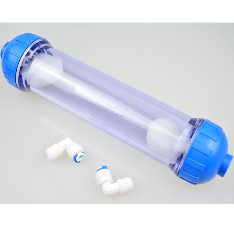 Water Filter Onderdelen, behuizing Diy Vullen T33 Shell 25.4Cm Fles 1/4 "Tube Fittings Transparant Thicken Voor Omgekeerde Osmose Systeem