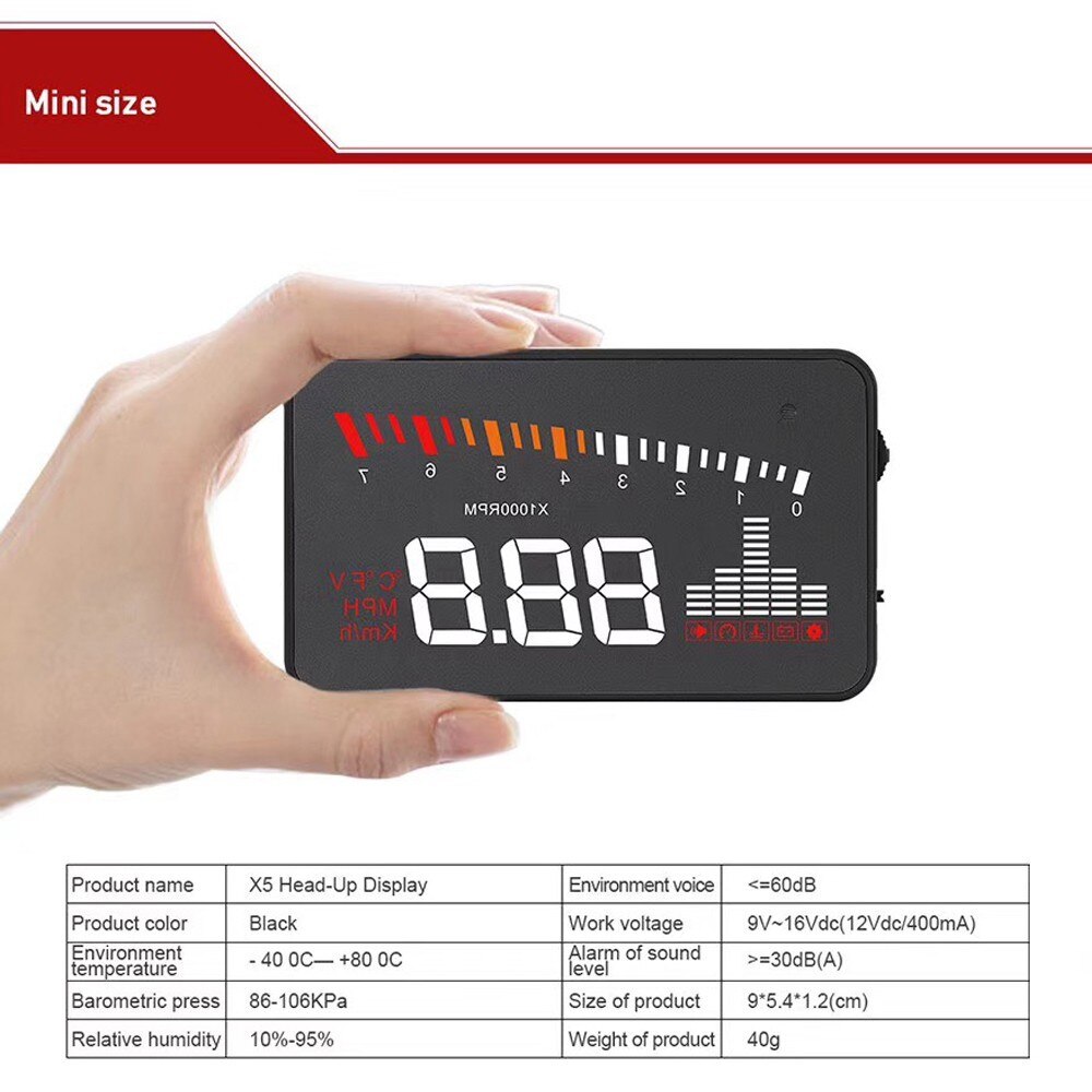 Head-Up Display Auto Mounted Display Auto Speed Head-Up Up Projector Smart Auto Mounted Display Universele