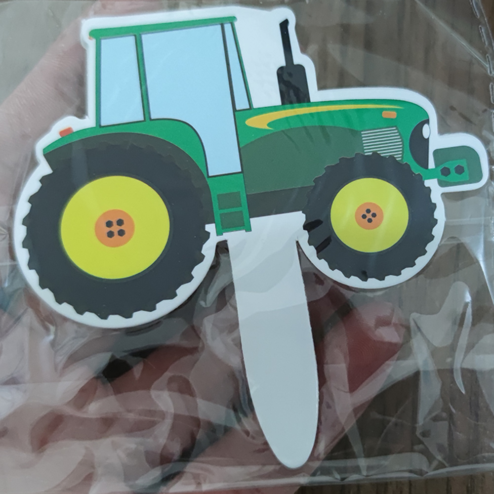 Tracteur gâteau Topper vert véhicule de ferme voitures joyeux anniversaire gâteau Topper enfants ferme tracteur thème fête tracteur gâteau décorations