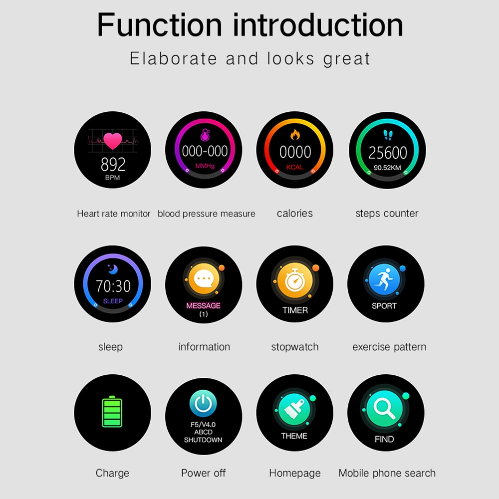 P6 intelligente horloges van bt sports  ip67 , waterdicht horloge, stappenteller, bloeddrukmeter, hartslagmeter, fitnesshorloge