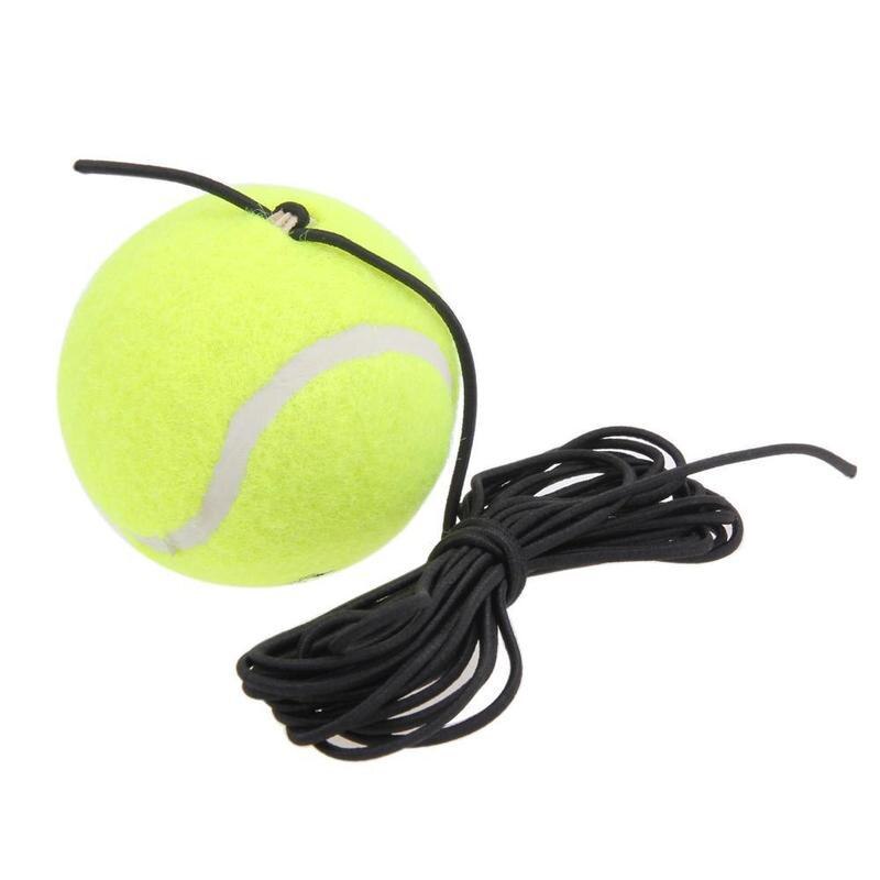 1pc Single Training Tennis Ball With Rope Bold Elastic Resistance Tennis Balls Durable Training Rubber J3S2: Default Title