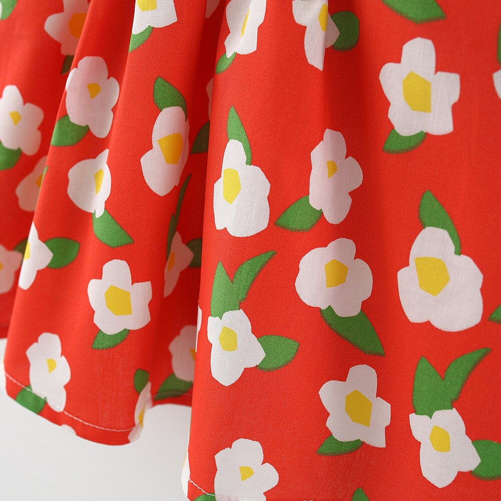 Melario floreale 2 pezzi neonata abiti estivi vestito da principessa ragazze coreano carino senza maniche in cotone bambino fiori abiti + cappello da sole