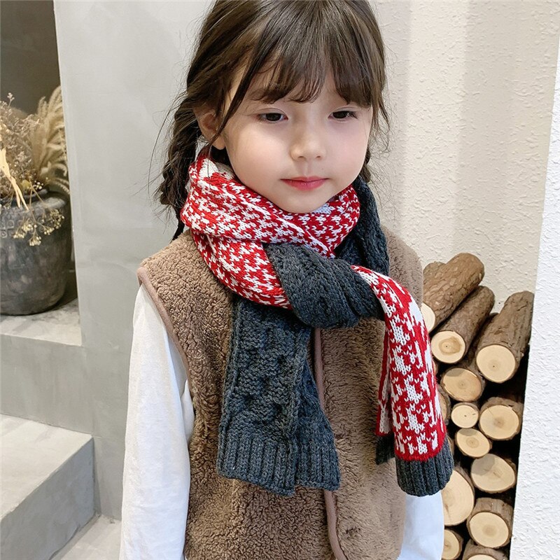 Foulard en coton pour enfants, Bandana noir, accessoires Hijab, vêtements d'automne pour filles en bas âge