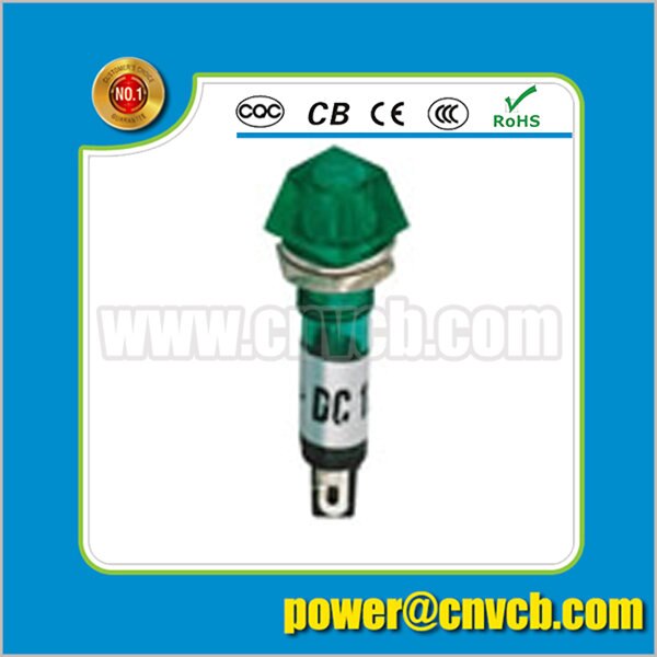 Signallampe/indikator grøn mini 220 volt indikatorlamper 24v indikatorlamper  ac 220v plastkasse grøn indikatorlampe