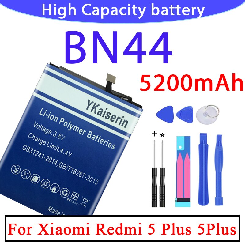 Hoge Capaciteit BM47 BM4A BN30 BN34 BN35 BN40 BN42 BN44 Batterij Voor Xiaomi Redmi 4 6 Pro 3 3S 4X 4A 5A 5 Plus 2 Bateria BM41: BN44