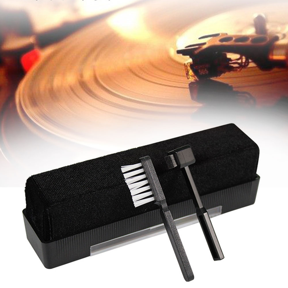 3Pcs Portable Home Carbon Fiber Vinyl Stof Verwijderen Stylus Praktische Cleaning Brush Set Tool Anti-Statische Zachte Phono