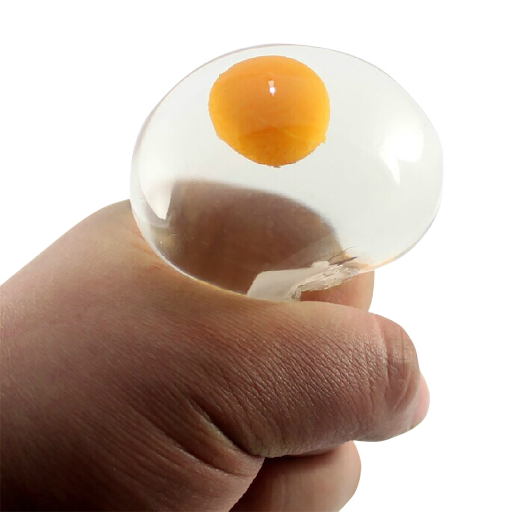 Fidget Toys Stress Relief Toys Novelty Stress Ball Vent Ball Fun Wrestling Egg Yolk Egg Water Polo 10ML Kids Adults