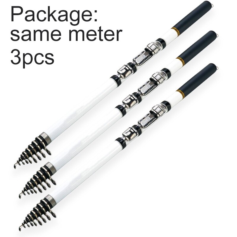 Carp Fishing Rod 1.5M-3.0M Feeder Hard Carbon Fiber Telescopic Light Portable Travel Spinning: 3pcs for same meter / 3.0 m