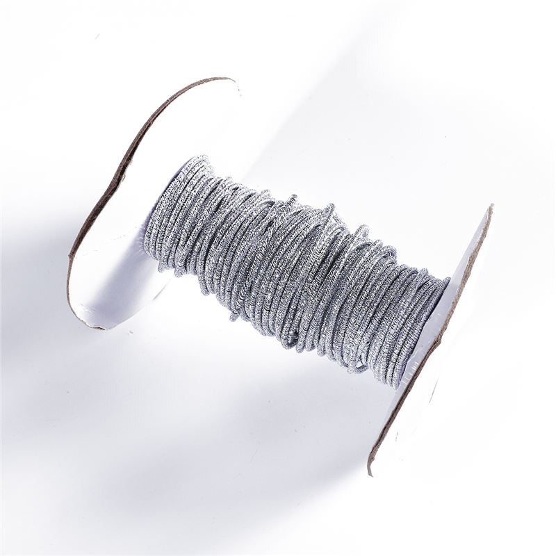 2mm 5m metal blødt aluminiumstråd omviklet tråd til øreringe halskæde hårpynt gør-det-selv smykker håndværk kunsthåndværk sytråd: Sølv