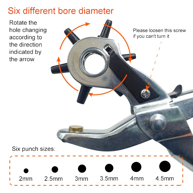 Leder Gürtel Locher Zange Öse Locher Drehen NäHenne Maschine Tasche Setter Werkzeug Armbinde Armbinde Handwerk Werkzeuge