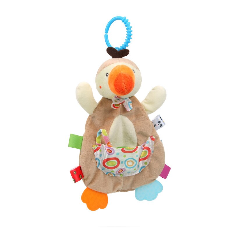 Baby Soothe Appease Towel Born Infant Soft Blanket Appeasing Towel Cartoon Animal Doll Plush Comforting Toy Pacify Towel: Little bird