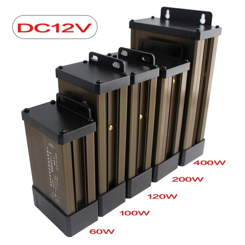 Ac dc transformatorer 220v to 12v 24v strömförsörjning matningstransformatorer 220v to 12v 24v strömförsörjning 12 24 v utomhus regntät