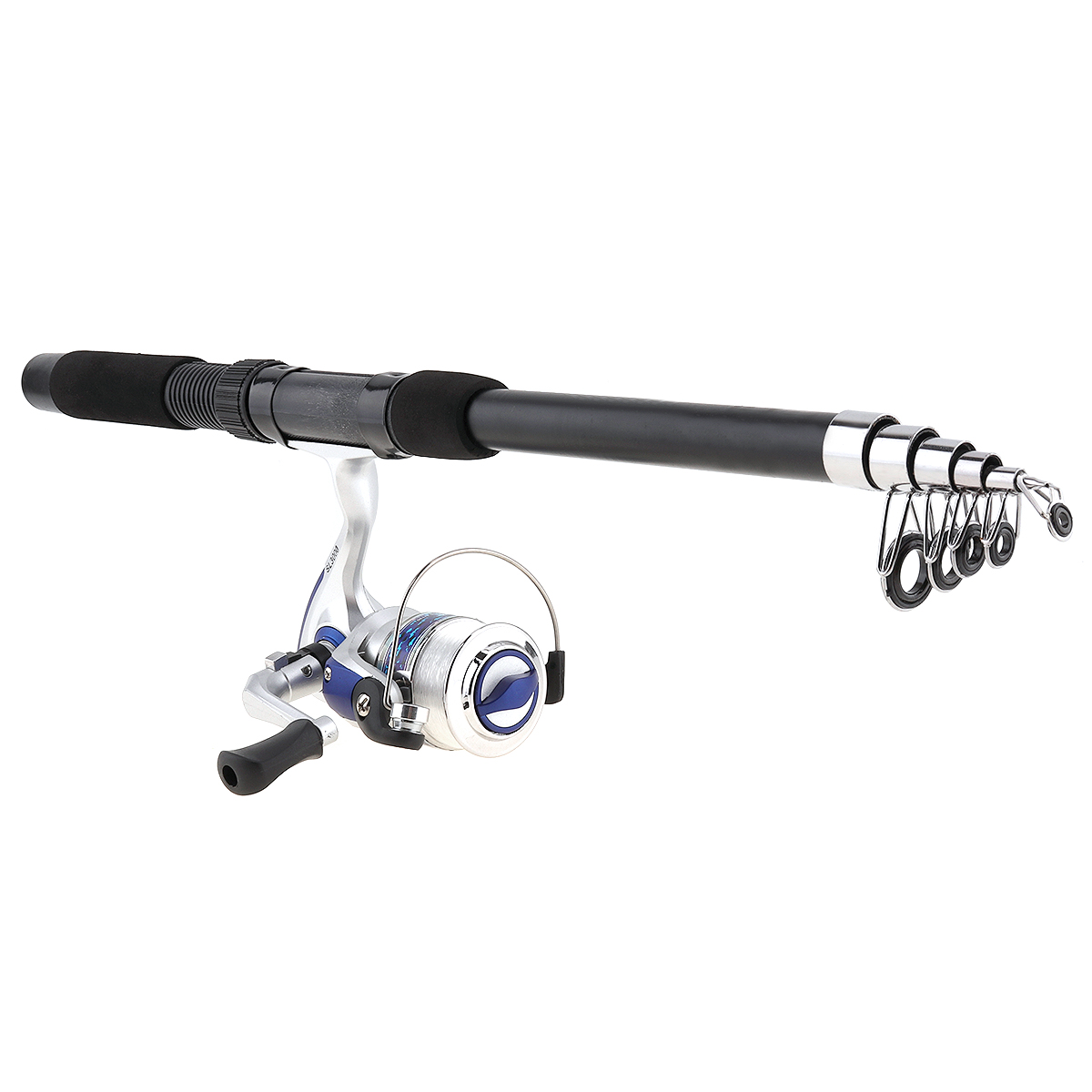 1.8m fiskestang hjul linje kombinasjonspakker spinning hjul stolpe sett med fiskepose karpe lokker fiske flytekrok svivel etc verktøy