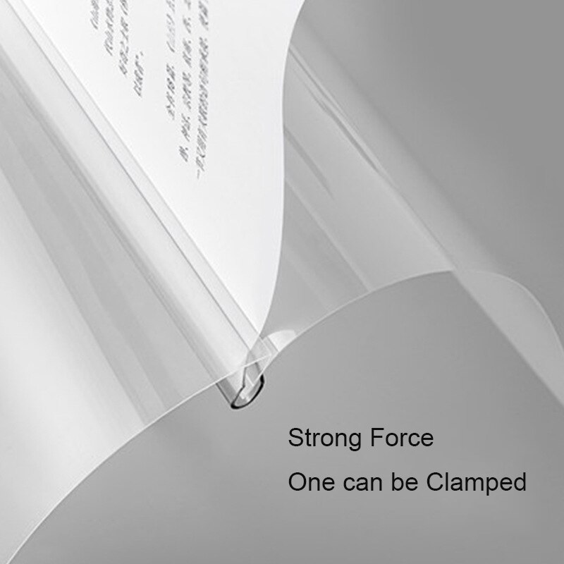 A4 Water Transparent Folder Trolley Clip Report Folder File Case Presentation Folder Resume Folder Business Supplies