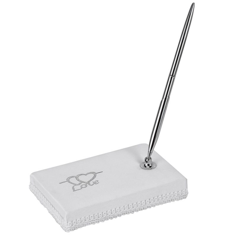 Västerländsk bröllop ceremoni affärsmaterial levererar kärlek inloggning penna high-end signatur pennhållare bröllop leveranser