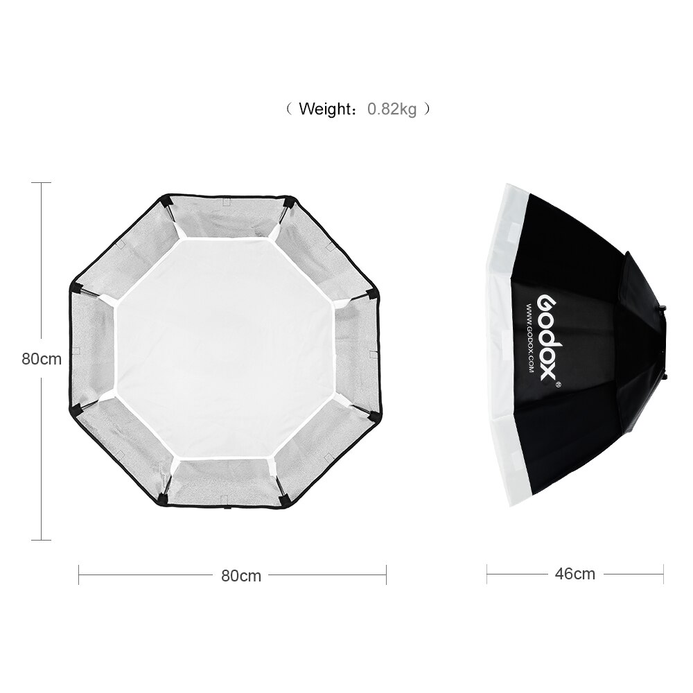 Godox 80 cm 31.5 "Octagon Softbox met Universal Mount voor Studio Flash