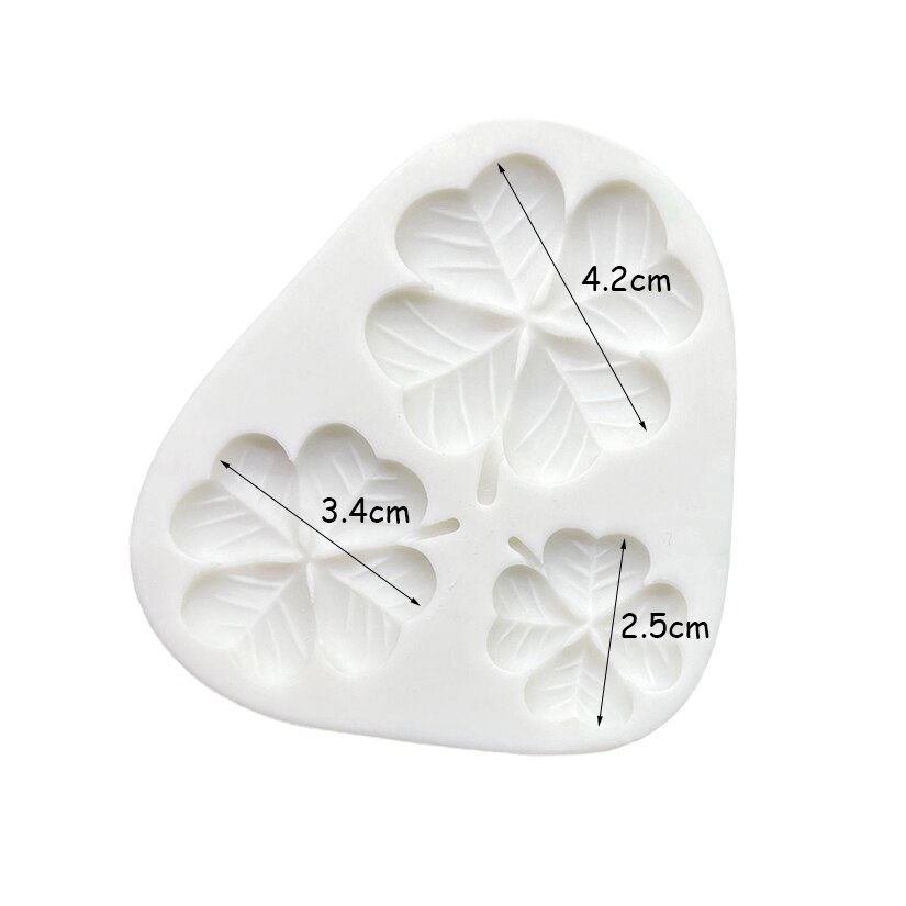 vier Blatt Kleeblatt Kleeblatt Silikon Kuchen Backen bilden Zucker Schokolade Cupcake Backform Fondant Kuchen Dekorieren Werkzeuge