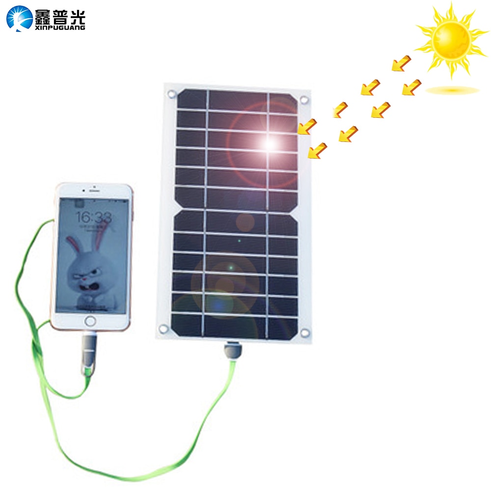 Semi Flexible Solar Panel 5W 6V Solar Cell USB Output Charger Mobile Phone Power Bank camera Bluetooth speaker USB charging