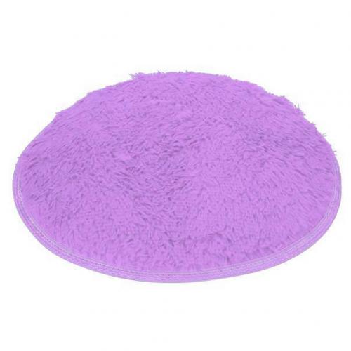 40cm rond salle de bain chambre polaire doux anti-dérapant tapis de sol tapis décor à la maison: Light Purple