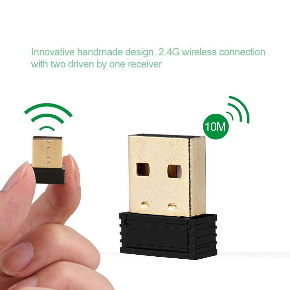 2,4G kabellos Natürliche Holz PC Tastatur und Maus Combo Computer Tastatur Handarbeit Bambus Stecker und Spielen Gelb