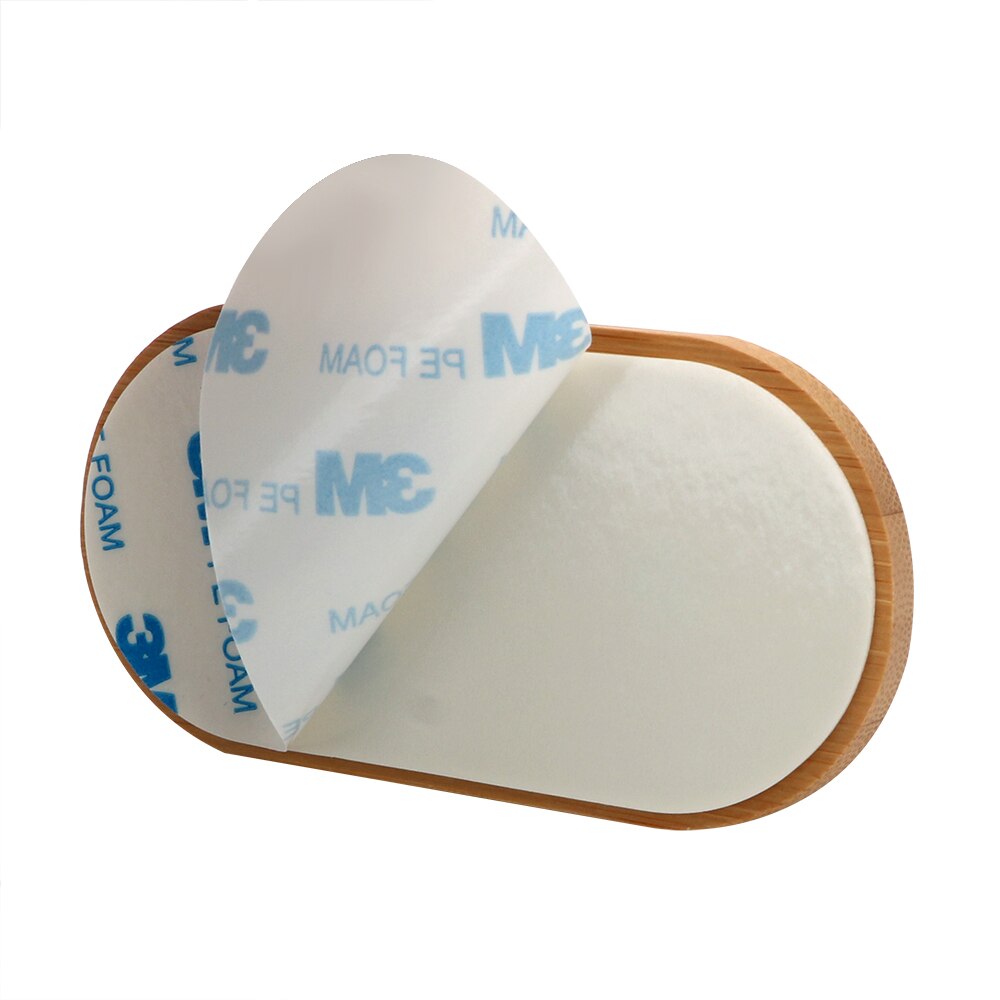 Home Storage Key Hanger Organization Bamboo Stainless Steel Hooks Self Adhesive Kitchen Gadgets