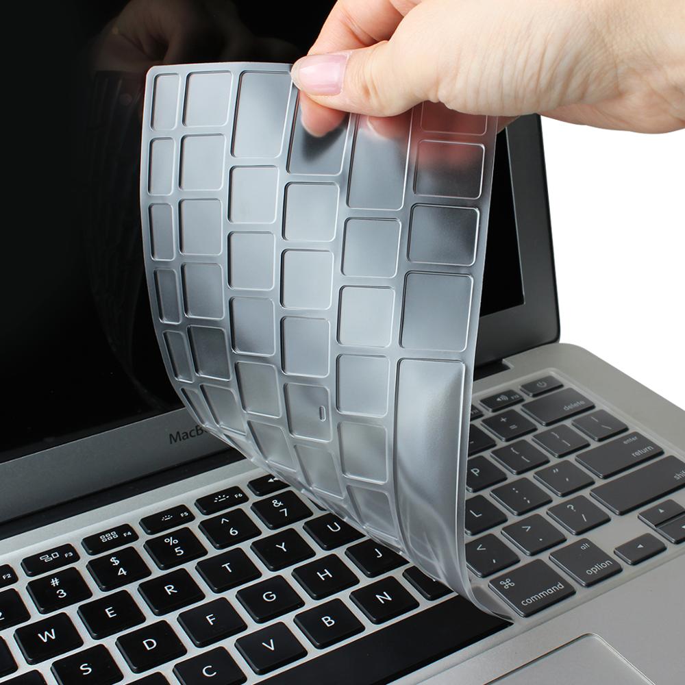 EU layout English keyboard Cover for Macbook Air 13 A1932 Dust Proof Keyboard Skin Mac book Air 13.3" Newest Version: Transparent