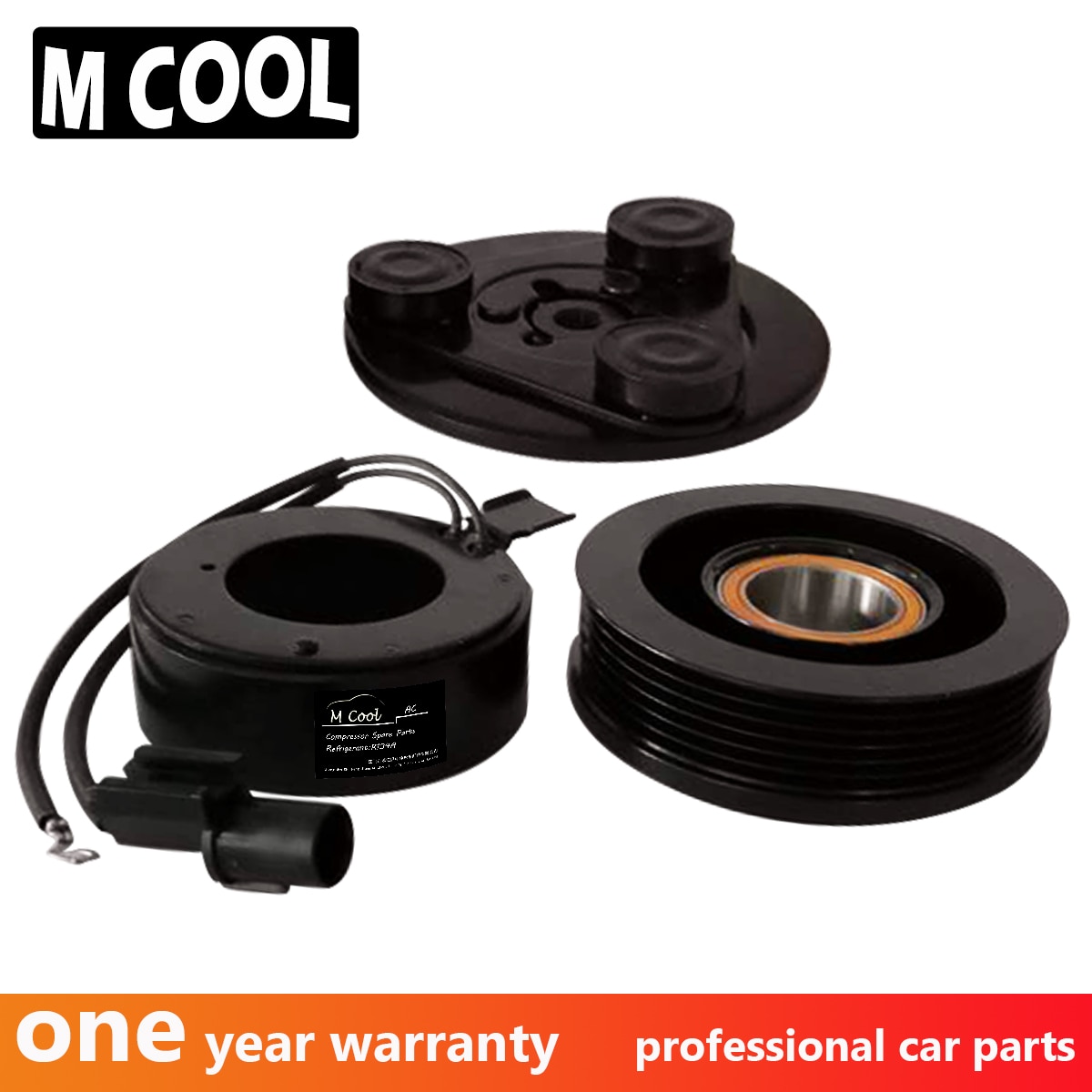 MSC90C Car AC Compressor Clutch For Mitsubishi Lancer Pulley : 109MM PV6 12V Bearing Size 355020 For Mitsubishi AC Clutch