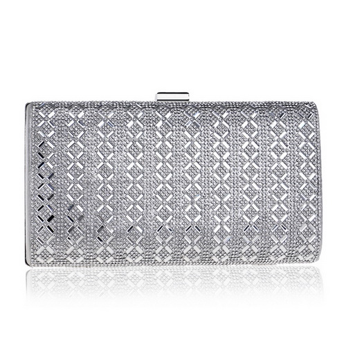 SEKUSA Diamanten Snoep Avondtasje Zomer Mode Vrouwelijke Kleine Dag Clutch Schouder Chain Handtassen Telefoon Sleutel Portefeuilles: YM1095silver