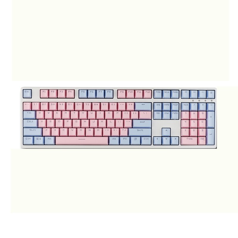 Pink Purple Blue Mechanical Keyboard Key Cap 104/87 Keycap ABS Transparent Key Cap For Gaming Mechanical Keyboard MX Keycaps