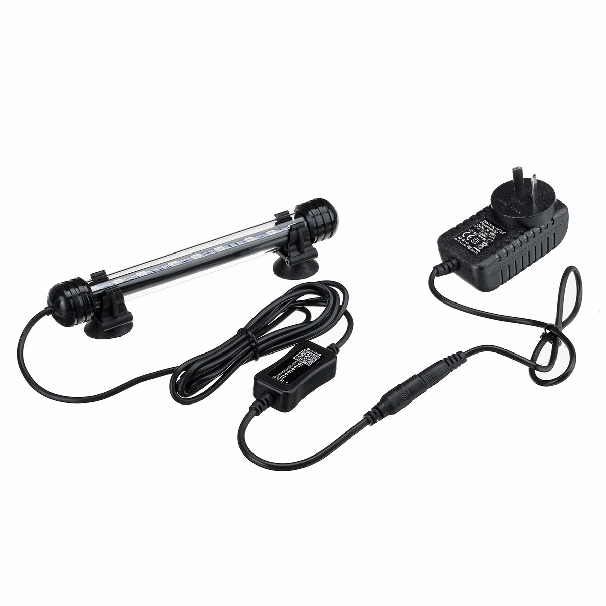 18cm 28cm 38cm 48cm Aquarium Fish Tank RGB LED Light LampBar Waterproof Light Lamp bluetooth APP Control Submersible Decor Lamp: AU Plug / 28CM