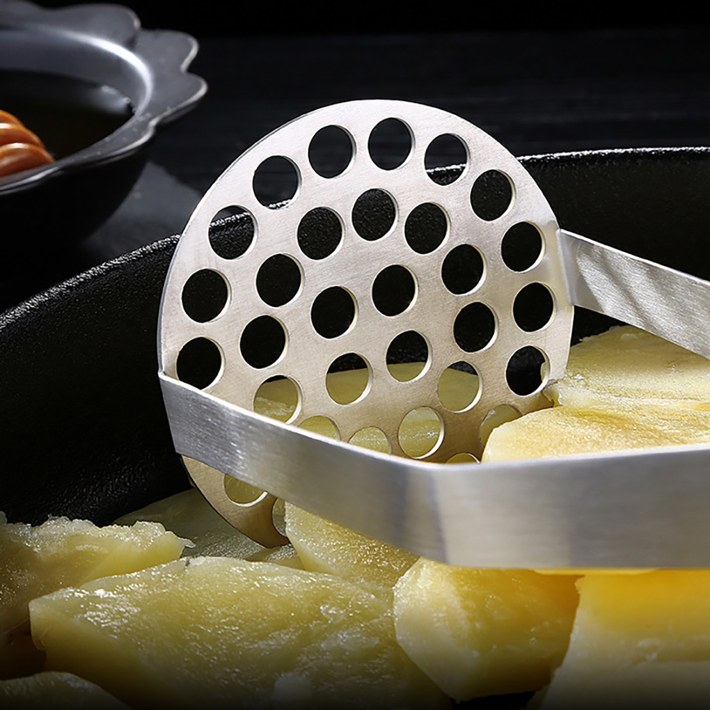 Tłuczek robić ziemniaków prasa ręczna warzyw rozdrabniacz robić owoców szlifierka ze stali nierdzewnej drewniany uchwyt przyrząd kuchenny