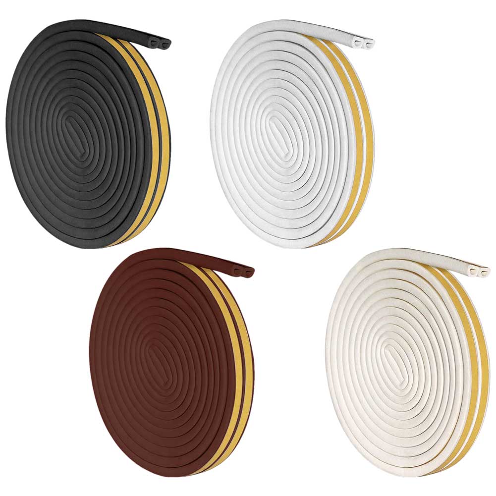 3M+3M Rubber Seal Weather Strip Foam Tape Door Window Anti-Collision Self Adhesive Foam Seal Strip Soundproofing Seal Collision