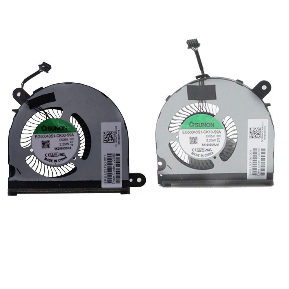original CPU Cooling fan VIDEO GPU Cooling Fan left right Fan For HP ENVY X360 15M-ED TPN-C149 FAN L93193-001 L93194-001