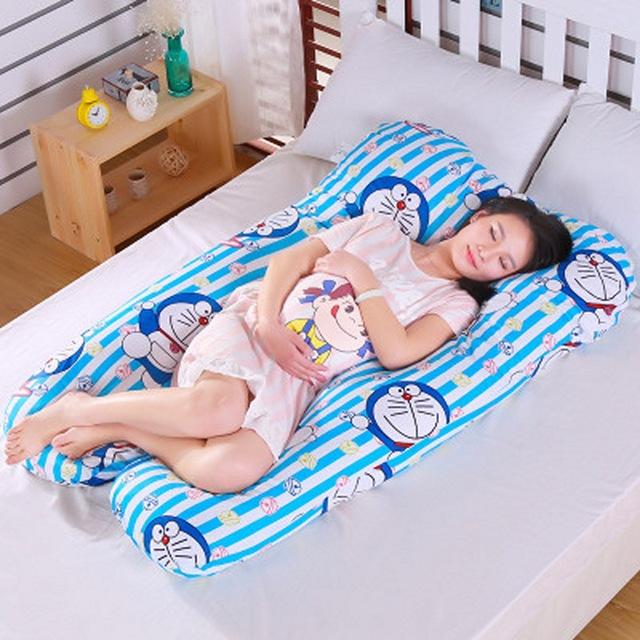 25 Sleeping Support Pillow for Pregnant Women Full Body Pillow Cotton Pillowcase U Shape Maternity Sleeper Bed Pregnancy Pillows: 14