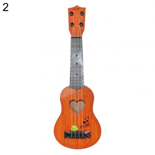 Kind Einfarbig Holz Ukulele Hawaiian Gitarre Griffbrett Saiten Instrument Spielzeug Gitarre Linde Musical Instruments: 2