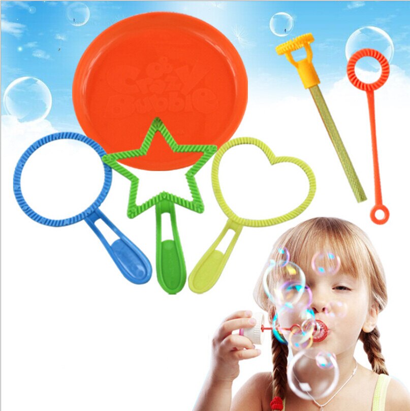 6 Stks/set Blazen Bubble Zeep Gereedschap Speelgoed Bubble Sticks Set Bubble Blower Machine Outdoor Bubble Speelgoed Voor Kids Kinderen Dag