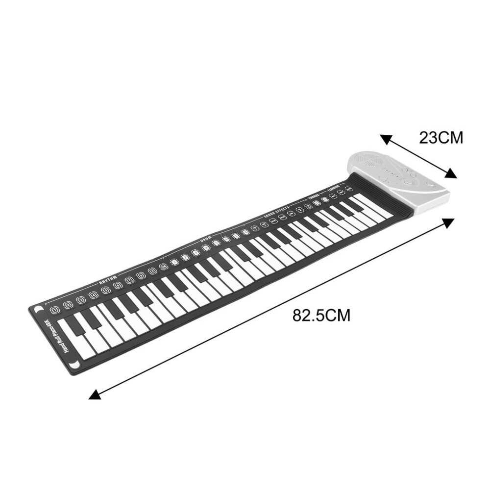 49 teclas teclado Digital Piano mano enrollable teclado electrónico de Piano con altavoces Flexible de silicona para Niños Estudiantes